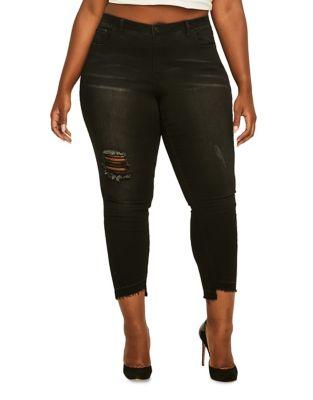 Lala Anthony High-rise Whiskered Jeans