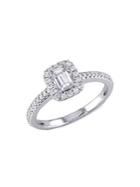 Sonatina 14k White Gold & 0.87 Tcw Diamond Engagement Ring