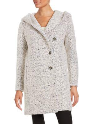 Cole Haan Signature Textured Wool-blend Walker Coat