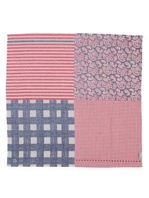 Fraas Patchwork America Square Cotton Scarf