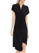 Vince Camuto Cap-sleeve Drape Dress