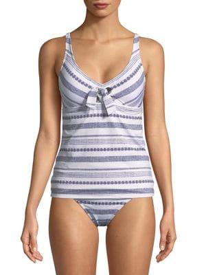 Tommy Bahama Grommet Trim Tankini Top