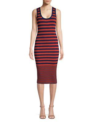 Michael Michael Kors Striped Sleeveless Tank Dress