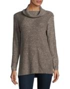 Nic+zoe Cowlneck Textured Top