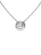 Effy Classique 14k Gold Bezel Set Diamond Pendant Necklace