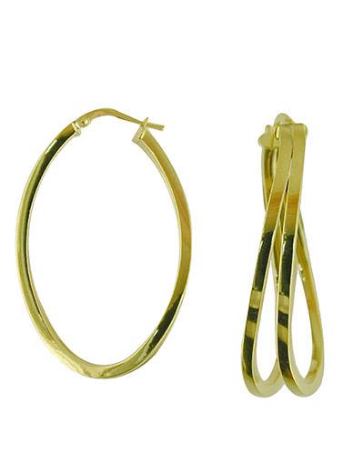 Lord & Taylor 14k Yellow Gold Polished Hoops