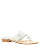 Jack Rogers Palm Beach Whipstitched Leather Sandals