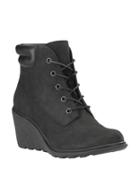Timberland Amston Leather Wedge Heel Boots