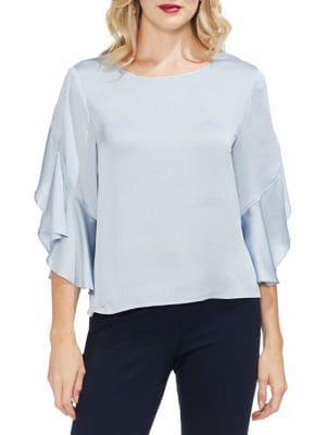 Vince Camuto Ruffle Tulip Sleeve Top
