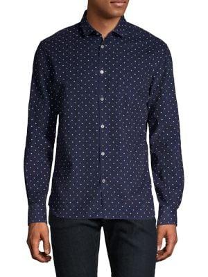 John Varvatos Star U.s.a. Star-print Long-sleeve Shirt