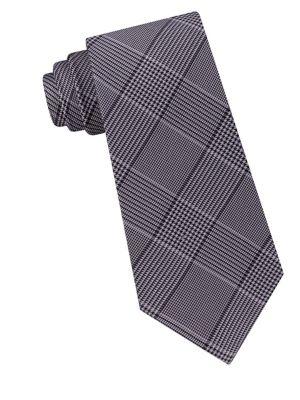 Michael Kors Silk Classic Glen Check Tie
