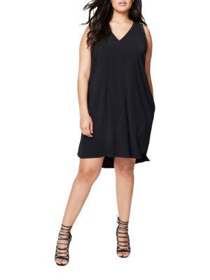 Rachel Rachel Roy Plus Studded Arm-band Shift Dress