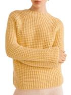 Mango Textured Crewneck Sweater