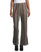 Design Lab Lord & Taylor Knit Flared Pants