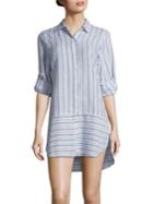 Tommy Bahama Ticking Boyfriend Shirt