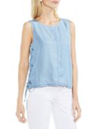 Vince Camuto Side Lace-up Sleeveless Blouse