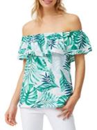 Tommy Bahama Mo'orea Monstera Off-the-shoulder Top