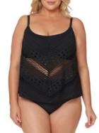 Bleu By Rod Beattie Plus Fly Away Floating Tankini