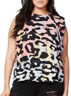 Rachel Rachel Roy Plus Printed Roundneck Top