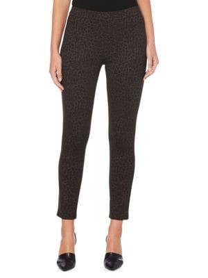 Rafaella Animal-print Stretch Pants