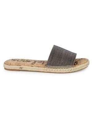 Sam Edelman Pacific Northwest Aluna Metallic Leather Espadrilles
