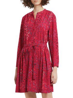 French Connection Frances Draped Belted Dress