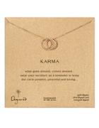 Dogeared Triple Karma Ring Necklace