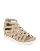 Eileen Fisher Airy Matte Washed Leather Sandals