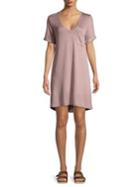 Tresics Luxe Short-sleeve Mini T-shirt Dress