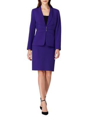 Tahari Arthur S. Levine Two-piece Darted Front Skirt Suit