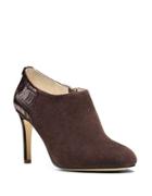 Michael Michael Kors Sammy Suede And Crocodile-embossed Ankle Boots