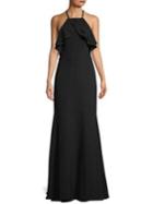 Laundry By Shelli Segal Crepe Cutaway Gown
