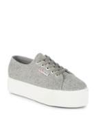 Superga Wool Platform Sneakers