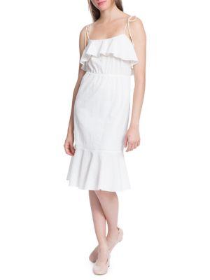 Plenty By Tracy Reese Flounced Cotton Cami Slip Dress
