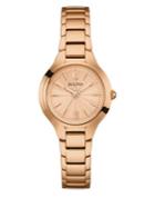Bulova Ladies' Classic Rose Goldtone Bracelet Watch, 97l151