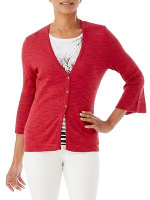 Olsen Tulip-sleeve Cardigan