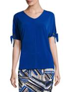 Nipon Boutique Tie-accented Knit Top