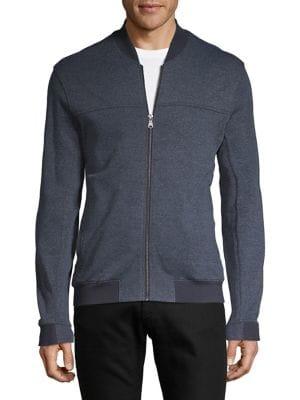 Black Brown Classic Ribbed Jacket