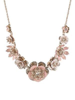 Marchesa Crystal Floral Necklace