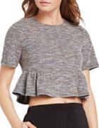Bcbgeneration Shirred Space-dyed Boxy Top