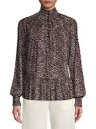 Diane Von Furstenberg Patterned Bishop-sleeve Top