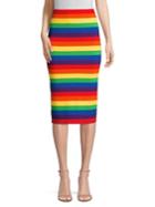 Michael Michael Kors Rainbow Stripe Pencil Skirt