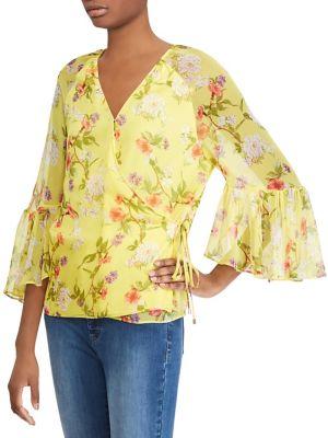 Lauren Ralph Lauren Sheer-sleeve Georgette Blouse