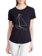Lauren Ralph Lauren Relaxed-fit Graphic Cotton Blend Tee