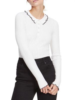 Miss Selfridge Knit Long Sleeve Top