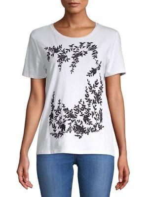 Karl Lagerfeld Paris Embroidered Tee