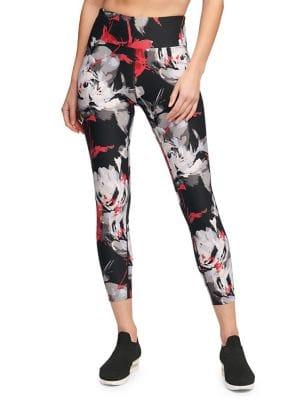 Donna Karan Active Printed High-rise Leggings