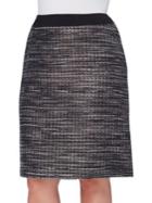 Tahari Arthur S. Levine Textured Straight Skirt