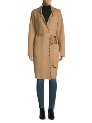 Joan Vass Notch Lapel Long Coat