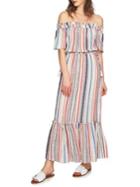 1.state Off-the-shoulder Cinched Maxi Dress